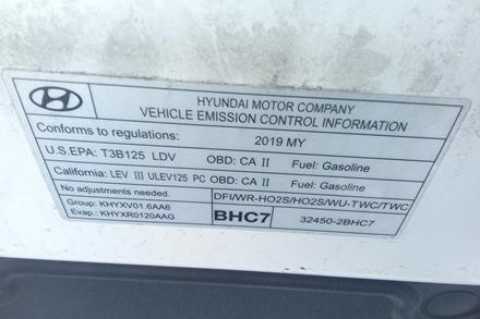 2019 Hyundai Accent Tail Lamp Assembly - Left/Driver Side - OEM