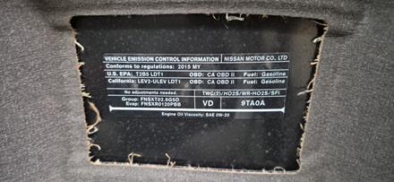 2016 Nissan Rogue CVT Transmission - 2.5L FWD - Automatic Transaxle