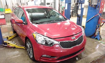 2014-2017 Kia Forte Left Headlight Assembly - Halogen w/ LED Accents - Driver Side OEM