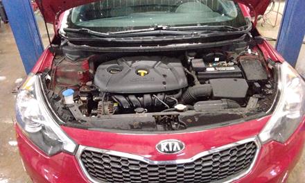 2014-2017 Kia Forte Left Headlight Assembly - Halogen w/ LED Accents - Driver Side OEM